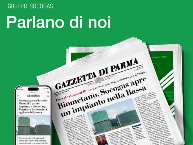 BIOMETANO, SOCOGAS APRE IMPIANTO - Rassegna stampa